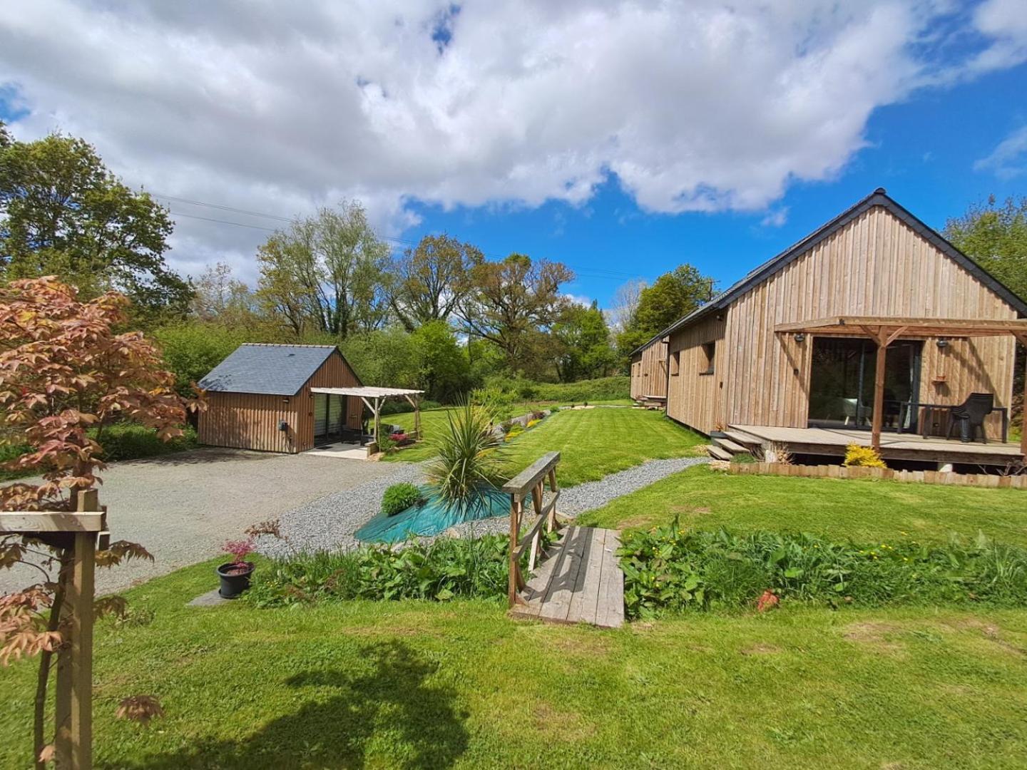 Chalets De Pont Cob Avec Spa Gouezec Екстер'єр фото