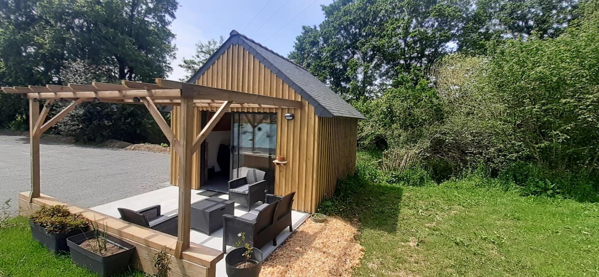Chalets De Pont Cob Avec Spa Gouezec Екстер'єр фото